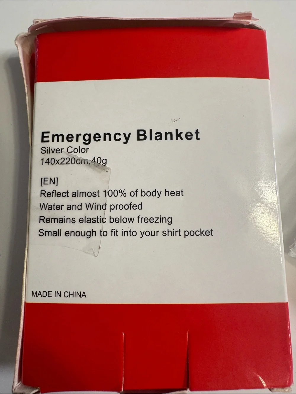 Emergency Rescue Blanket - Silver - Picture 3 of 3